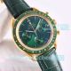 Swiss Replica Omega Speedmaster  Moonwatch Calibre 3861 Green and Gold (9)_th.jpg